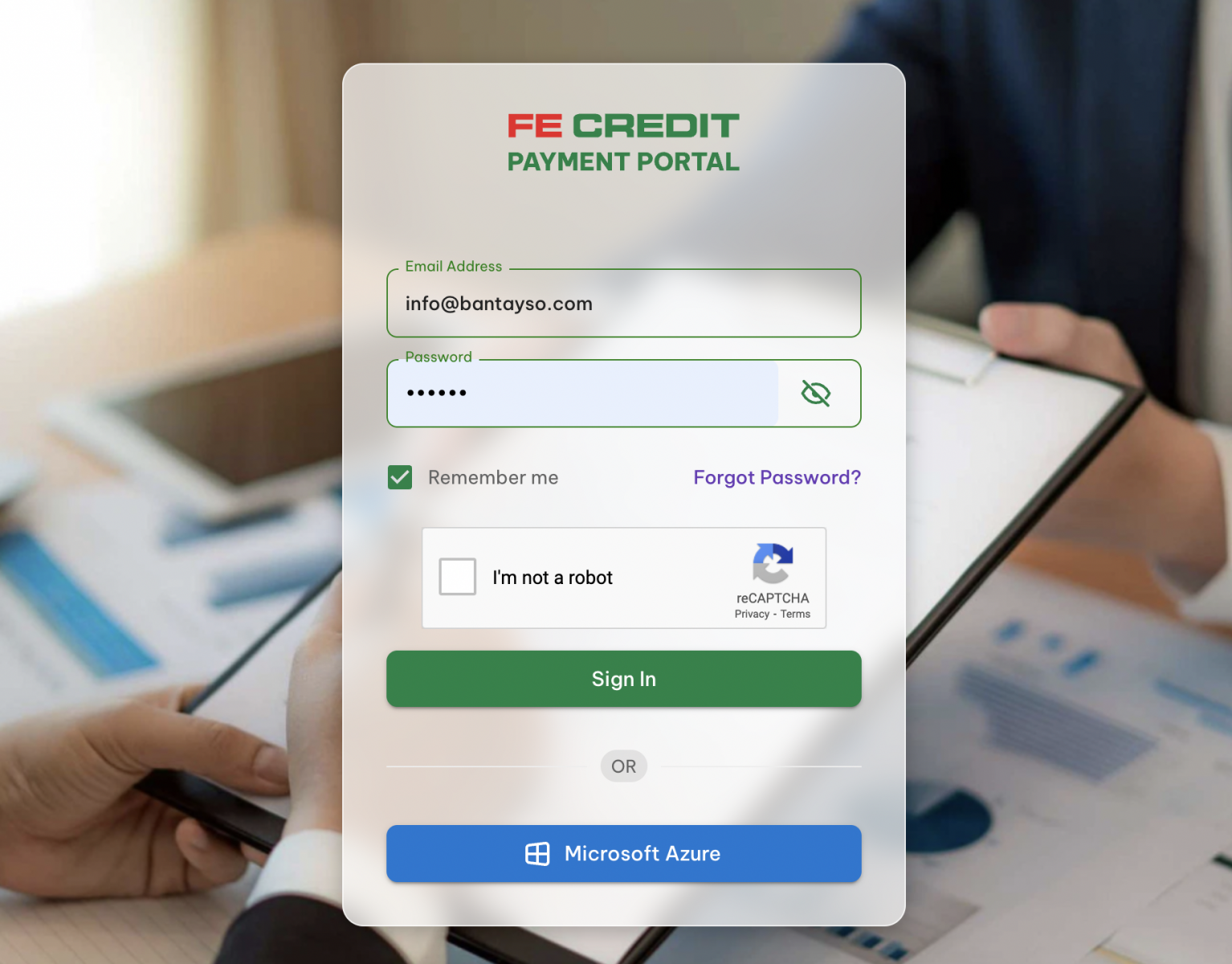 Phát triển web app quản lý thu hộ Payment Portal cho FE